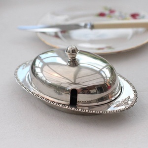 Elegant Butter Keeper with Lid and Tray Perfect for Dining Table <b>Kitchen</b> Countertop <b>Storage</b> and Everyday Serving Needs Home - Product Image 6