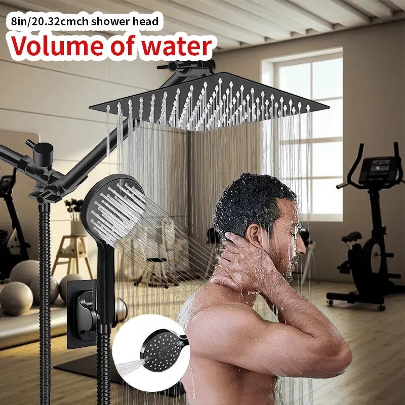 Ensemble de 8 pièces en acier inoxydable noir amélioré Couleur