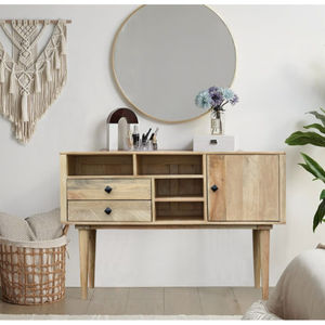 Buffet Modulaire Scandinave Original en Bois de Mangue Massif Écologique avec Tiroirs – Meuble de Rangement Simple et Naturel pour Bureau et Maison - Product Image 1