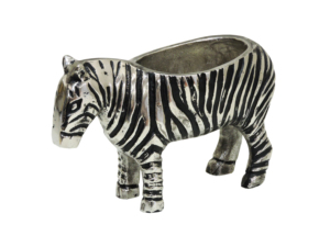 Silver and Black <b>Gold</b> Plated Iron Classic Zebra Planter Figurine for <b>Wall</b> Hanging Floor Garden Decor - Product Image 4