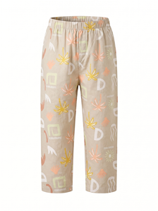 Conjunto de Pijama de Manga Larga para Bebé, Color Rosa, Mezcla de Algodón, Estampado de Frutas, Tejido Suave y Transpirable, Sin Etiqueta, Bonito - Product Image 4
