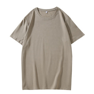 เสื้อยืดคอกลมแขนสั้นสำหรับผู้ชาย, เสื้อยืดลำลองฤดูร้อนครึ่งแขนเสื้อธรรมดาสีทึบทรงหลวมผ้าถักแขนสั้น - Product Image 1