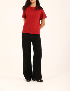 T-shirts basiques unis personnalisés de haute qualité avec impression sérigraphique, vente en gros, 220 g/m², coton doux, coupe ample, ajustement régulier, séchage rapide pour l'été - Product Image 5