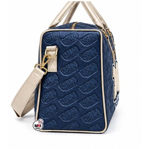 Custom Logo Wholesale MRI GROUP PU Duffel <b>Bags</b> Navy Blue Embossed Logo Weekender <b>Travel</b> <b>Bags</b> with Zipper Closure Durable Design - Product Image 4