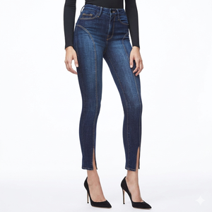 Mejor Precio, Alta Calidad, Pantalones Cargo de Mezclilla de Peso Medio, Estilo Vintage, Ecológicos, Transpirables, Casuales, para Mujer, Tallas Grandes - Product Image 3