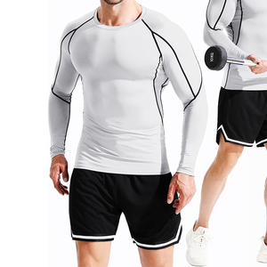 Sports Long Sleeve Shirts White Color Sweatshirt Fitness Jogging Tops Breathable Training Compression Running T-Shirt - Product Image 4