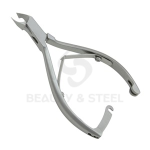 Heavy Duty Stainless Steel Cuticle Cutter Double Spring <b>Locking</b> Handle Smooth Action Hand Tool For Beauty Technicians - Product Image 4