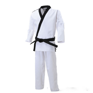 Uniforme de karaté en tissu durable, coutures robustes, coupe confortable, mouvements flexibles, qualité supérieure, conception OEM personnalisée, vente en gros - Product Image 1