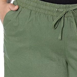 Shorts pour femmes personnalisés de haute qualité, taille mi-haute, avec cordon de serrage, décontractés, délavage clair, écologiques, séchage rapide, 100% coton, Créez votre design - Product Image 4