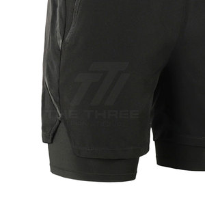 Shorts de sport pour hommes légers, respirants, solides, décontractés, à séchage rapide, écologiques, confortables, adaptés à la course à pied, à l'entraînement et au fitness - Product Image 4