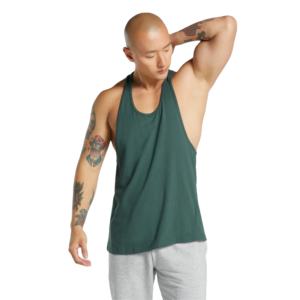 Fabricante de Camisetas de Gimnasio de Algodón, Camiseta Deportiva Ajustada con Rayas Blancas, Camiseta de Gimnasio Ajustada con Compresión para Hombre - Product Image 2