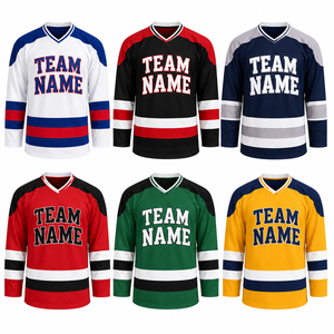 Custom Ice Hockey Jersey Wholesale Team Uniform Breathable Mesh Hockey Shirt OEM ODM Manufacturer - Product Image 2
