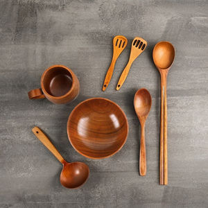 Vente en gros vaisselle en bambou naturel durable avec logo personnalisé Ustensiles OEM ODM du fabricant du Vietnam - Product Image 1