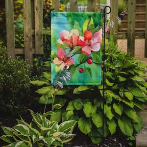 Arkansas Apple Blossom Watercolor <b>Garden</b> <b>Flag</b> Multicolor Mailbox Decorative Yard Banner for Patio Artwork <b>Garden</b> Flower Beds - Product Image 2