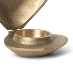 ที่ใส่เทียนทีไลท์ทรงเปลือกหอยทองเหลืองหรูหรา กล่องเทียนเปลือกหอยทะเลสไตล์ทะเลที่ไม่เหมือนใคร ของตกแต่งสปา โรงแรม งานแต่งงานริมชายฝั่ง ของขวัญตกแต่ง - Product Image 6