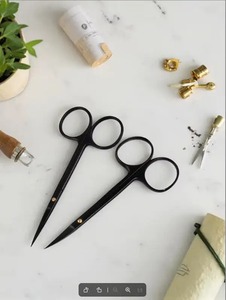 BAFA SURGICAL INSTRUMENTS BSI-SS-9625 Ophthalmic Surgical Scissors Double Eyelid Plastic Surgery Straight Tool <b>Black</b> Instrument - Product Image 3