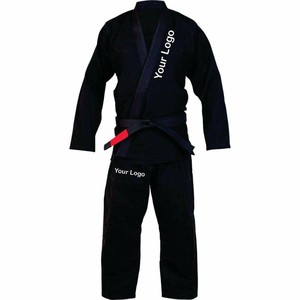 Kimono de BJJ en polyester tissé perlé 550 GSM avec logo personnalisé brodé, durable, flexible, confortable, vêtements d'arts martiaux OEM ODM - Product Image 3