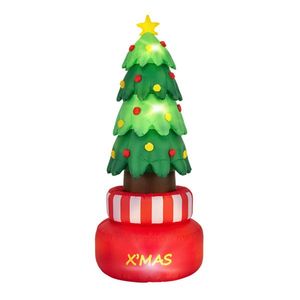 Self-Rotating Waterproof Fade-Resistant LED <b>Lighted</b> Xmas <b>Tree</b> 2 Ground Stakes & 2 Water Bags Outdoor Holiday Yard Decorations - Product Image 4