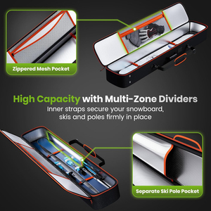 Custom Lightweight Durable <b>Ski</b> Snowboard Storage Bag Durable Padding <b>Ski</b> Bag Waterproof <b>Ski</b> Board Snowboard Bag Special - Product Image 4