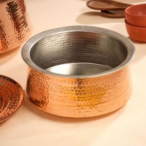 Olla Redonda de Latón con Tapa, Hecha a Mano, para Calentar Alimentos, Cazuela para Catering, Hotel, Restaurante, Suministro al por Mayor - Product Image 5