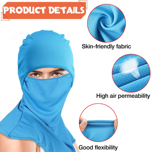 Pasamontañas largo de verano para hombre y mujer, tela elástica transpirable, máscara facial completa, protección solar, protector de cuello refrescante, para actividades al aire libre - Product Image 3
