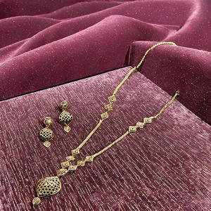 Joyería de Moda al por Mayor: Conjunto de Collares Largos Chapados en Oro de 14K, 18K, 24K, Joyería Tradicional, Joyería de Latón Rellena de Oro, Oro Joyería - Product Image 5