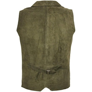 Chaleco de Motocicleta de Cuero de Cabra Auténtico para Hombre, Chaleco de Motocicleta de Cuero Genuino de Alta Calidad - Product Image 6