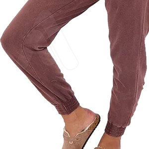 Conjunto de Sudadera y Pantalones Jogger de Invierno para Mujer, con Capucha, Lavado Ácido, Color Sólido, Transpirable, con Logotipo Personalizado, Venta al por Mayor - Product Image 5