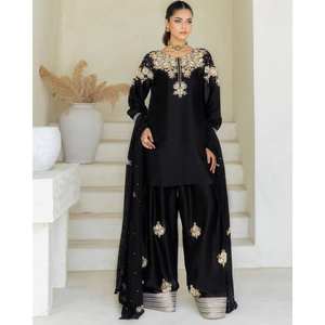 Belle fête porter haut-bas et Dupatta ensemble taille XL look élégant - Product Image 6