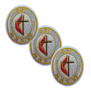 Pakistan Made Wholesale Blazer Badges 2026 Customized Color Luxury Solid Color Bullion Wire Embroidery Eco-Friendly Handmade - Product Image 4