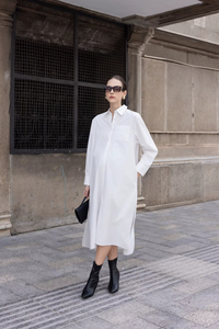 Vestido Maxi Holgado de Maternidad para Mujer, Prenda Informal, Transpirable, Ligero, Tejido 100% Algodón Ecológico - Product Image 2