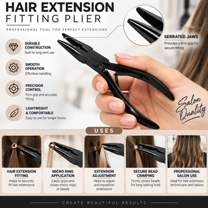 Pince à extensions capillaires professionnelle pour micro-anneaux, outil d'installation pour salon - Product Image 4