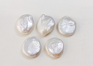 Perle baroque naturelle blanche de qualité AAA, cabochon rond, pierre précieuse 25*25 mm, pierre précieuse en vrac pour la création de bijoux à prix de gros - Product Image 4