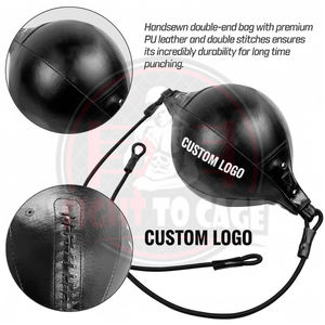 Excellent Fournisseur Nouvelle Arrivée Sac de Boxe Double Extrémité Entièrement Personnalisé en Cuir PU Réglable pour Entraînement de Vitesse en Salle de Sport - Product Image 3