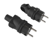 Extension de prise de fournisseur fort couleur personnalisée Ip44 250v 16a Tpe Rewireable Eue Plug avec protection de contact et mise à la terre