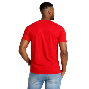 T-shirt col en V Kappa Alpha Psi numéro 9 rouge, vêtement de fraternité grecque avec motif audacieux, confort premium et coupe élégante - Product Image 2
