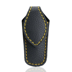 Estuche de Cuero para Tijeras y Cortadores Pequeños, en Oferta |   Funda Protectora de Cuero Vacuno Genuino |   Soporte compacto de 6.8 x 3.3 x 1 cm - Product Image 2