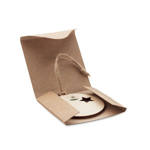 Ornamento personalizzato dell'albero ornamento della palla di Natale in legno personalizzato Roseed - Product Image 4