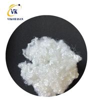 Fibre de polyester en vrac haute densité HCS 3D 15D*64mm de la plus grande taille de l'usine VIKOHASAN, matériau de rembourrage recyclé de haute qualité, certifié OEKO