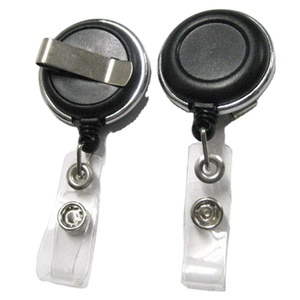 Porte-badge rétractable RP-03 avec sangle en PVC et clip ceinture - Product Image 3