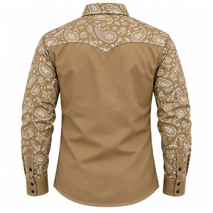Vêtements FR, vestes de soudage ignifuges et hydrofuges 7,5 oz, chemise de travail ignifuge NFPA2112, imprimé Paisley, pack respirateur - Product Image 3