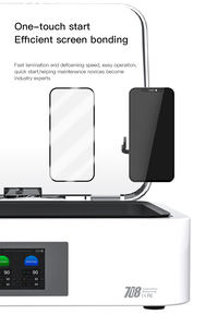 <span class=keywords><strong>Machine</strong></span> à laminer OCA TBK 708 universelle sans moisissure, écran incurvé, airbag souple, pour la réparation des écrans LCD - Product Image 3