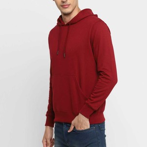 New Custom Men's <b>Plain</b> <b>Hoodie</b> Thick Cotton Pullover Loose Oversize Hoodies Breathable Quick Dry Low MOQ Men's Hoodies for Sale - Product Image 3