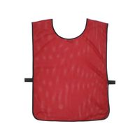 Chaleco de entrenamiento de fútbol de malla blanca transpirable, ligero y sin mangas para equipos de fútbol, deportes y entrenamiento atlético.