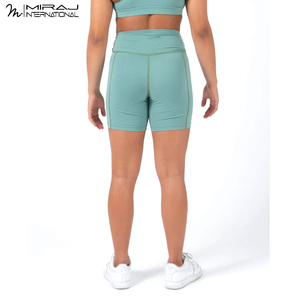 Service OEM ODM : Shorts de cyclisme pour femmes, sans coutures, séchage rapide, haute élasticité, pour le cyclisme et la course à pied, shorts de compression pour femmes. - Product Image 2