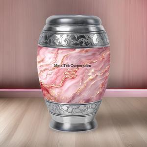 Nouvelle Urne Funéraire Moderne Abstraite Rose pour Cendres, Urne Métallique Décorative pour Cérémonie Funéraire, Vente en Gros Fabricant - Product Image 4