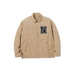 Veste en jean de luxe Street Wear Toile épaisse Logo personnalisé Coton sergé Fermeture éclair Veste de travail pour hommes Vêtements de travail Uniforme de travail - Product Image 1