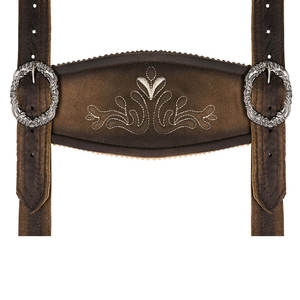 Shorts bavarois en cuir pour homme, ensemble chemise et pantalon court brodé - Product Image 4