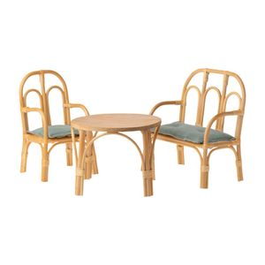 Ensemble table et chaises en rotin de haute qualité pour enfants, avec canapé, mobilier enfant, prix d'usine, vente en gros, pas cher, promotion - Product Image 1