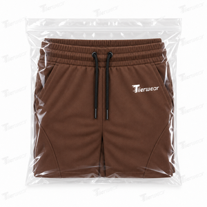 <b>Men's</b> <b>Brown</b> Bermuda <b>Shorts</b> Quick Dry Drawstring Waist Casual Solid Color Front Logo Pockets Knitted Sweat <b>Shorts</b> for <b>men</b> - Product Image 6